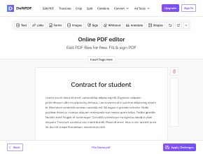 PDF'yi ücretsiz çevrimiçi düzenleyin