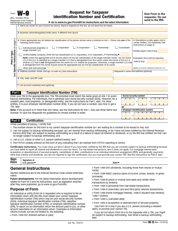 W9 Form