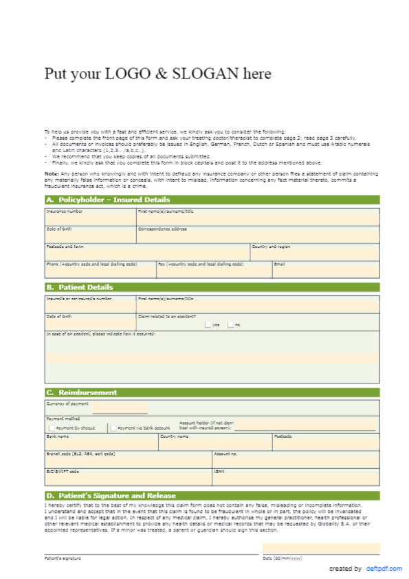 Health Insurance Claim