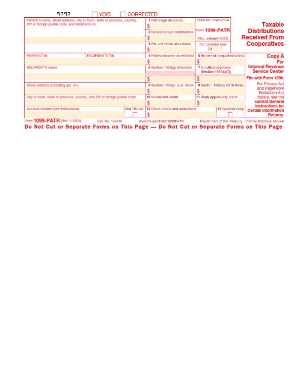 Form 1099-PATR