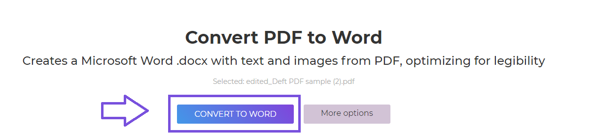 DeftPDF_convert to word