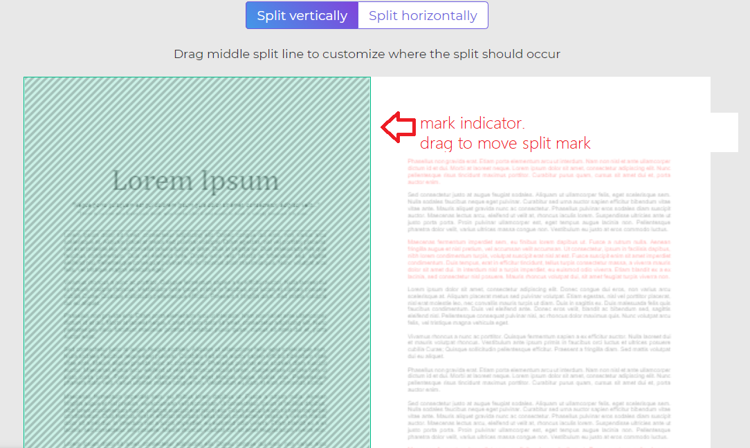 How to Split PDF pages in half? []