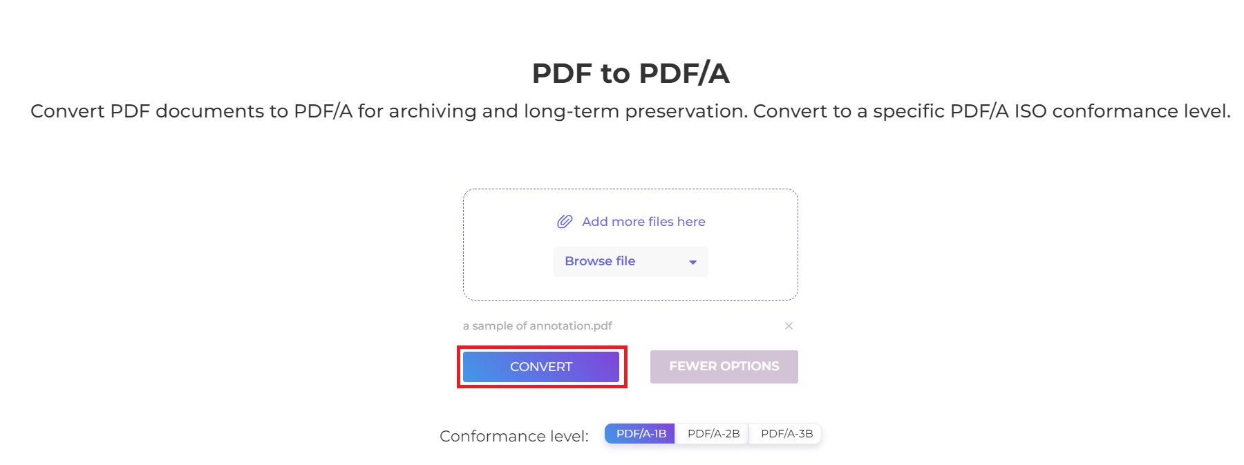 convert pdf to pdf/a