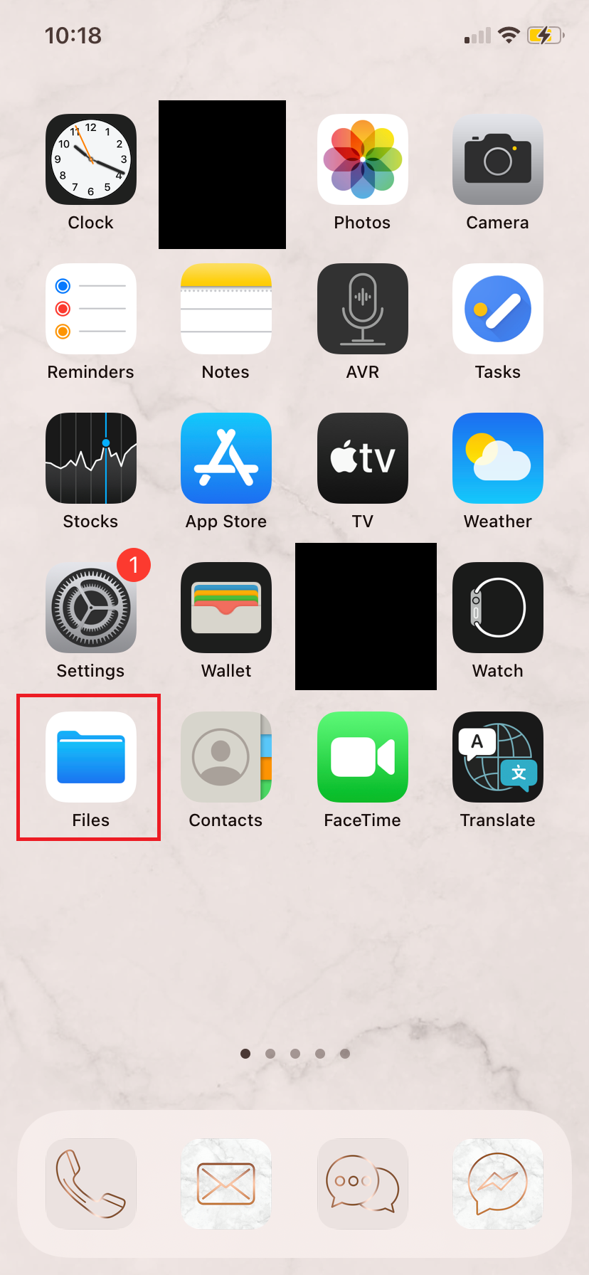 screenshot of mobile phone IOS