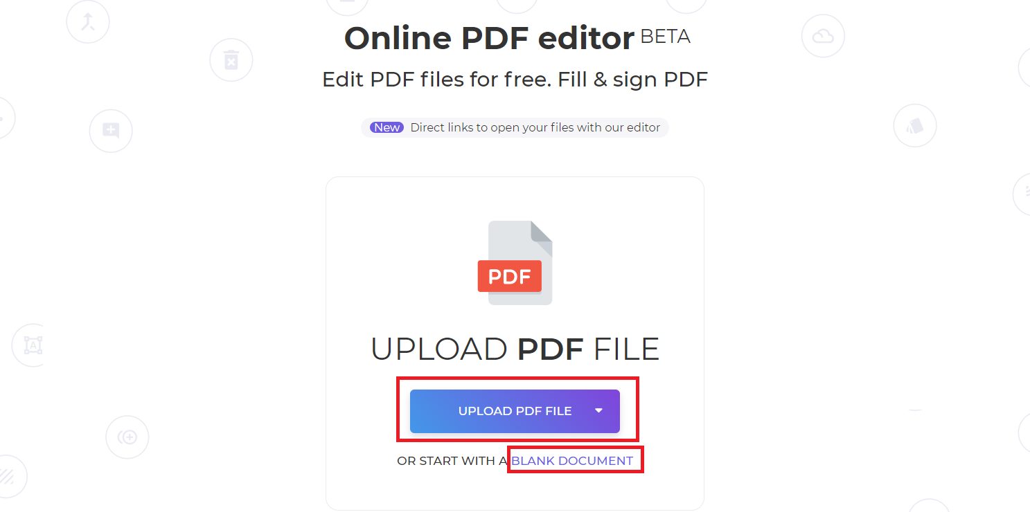 upload PDF to DeftPDF