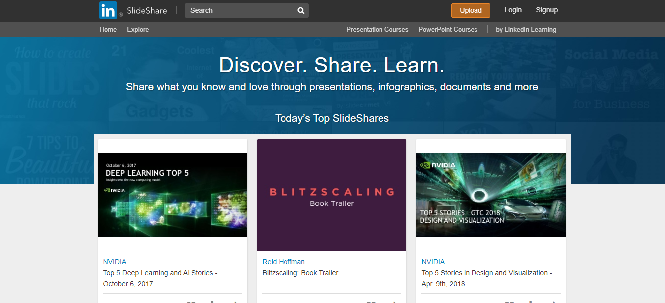 Slideshare screenshot