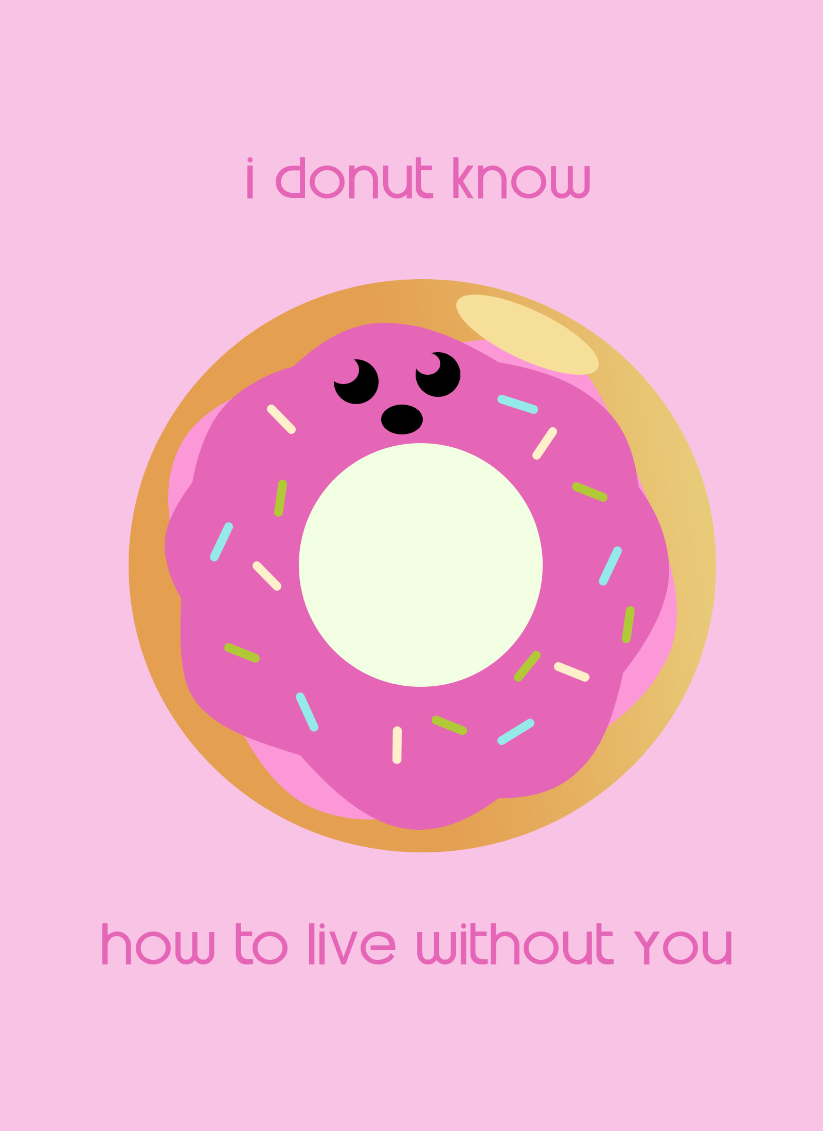 donut ecard for valentines