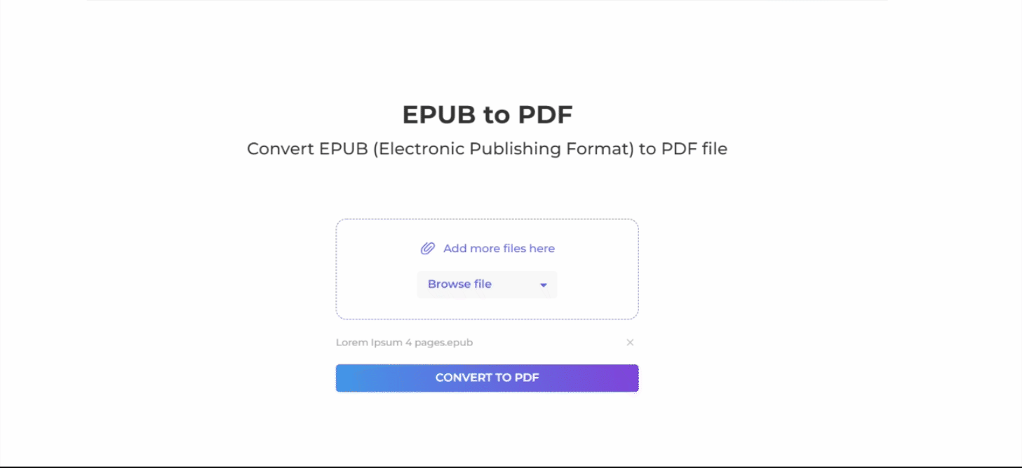 convert epub to pdf using deftpdf