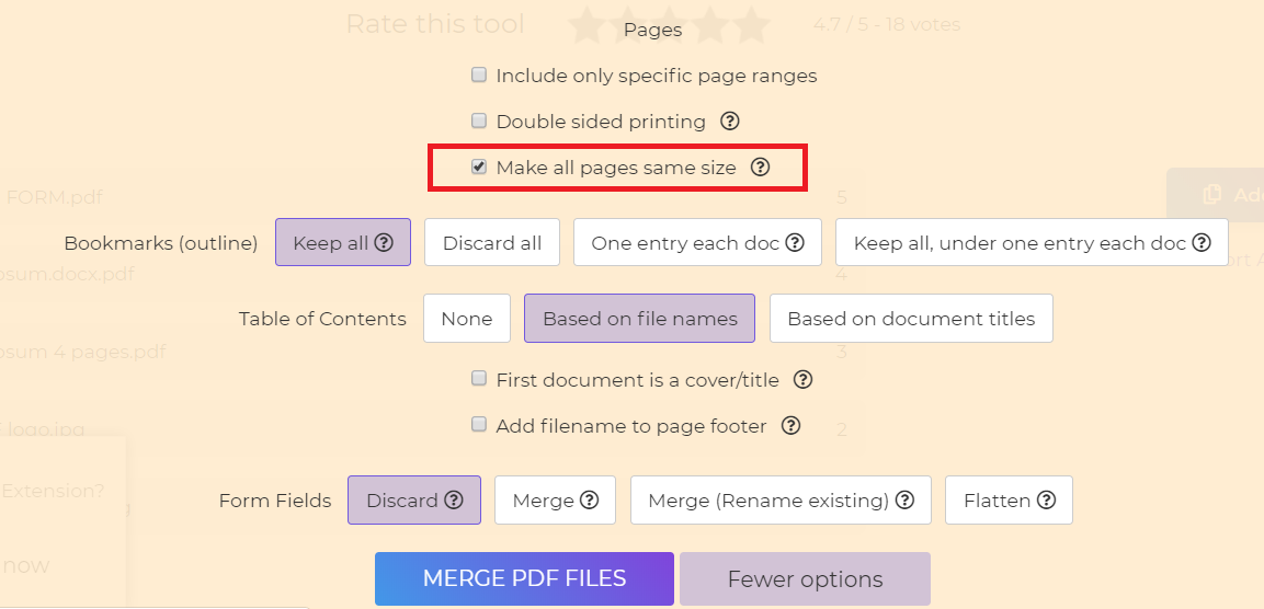 DeftPDF_same page sizes