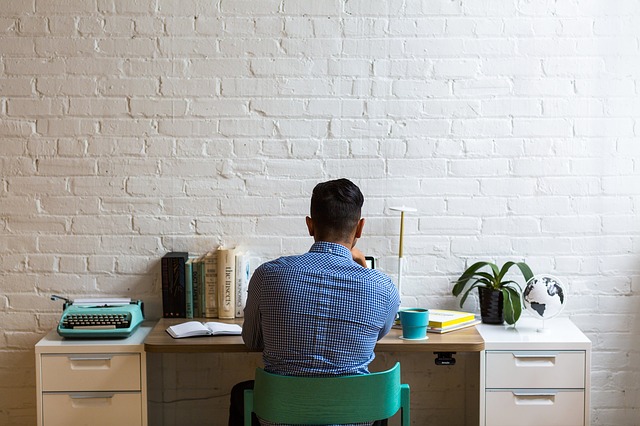 person thinking how to update book