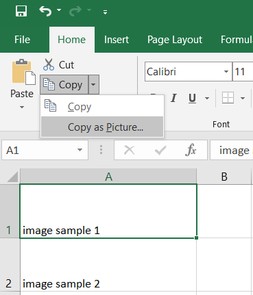 copy excel cell as image