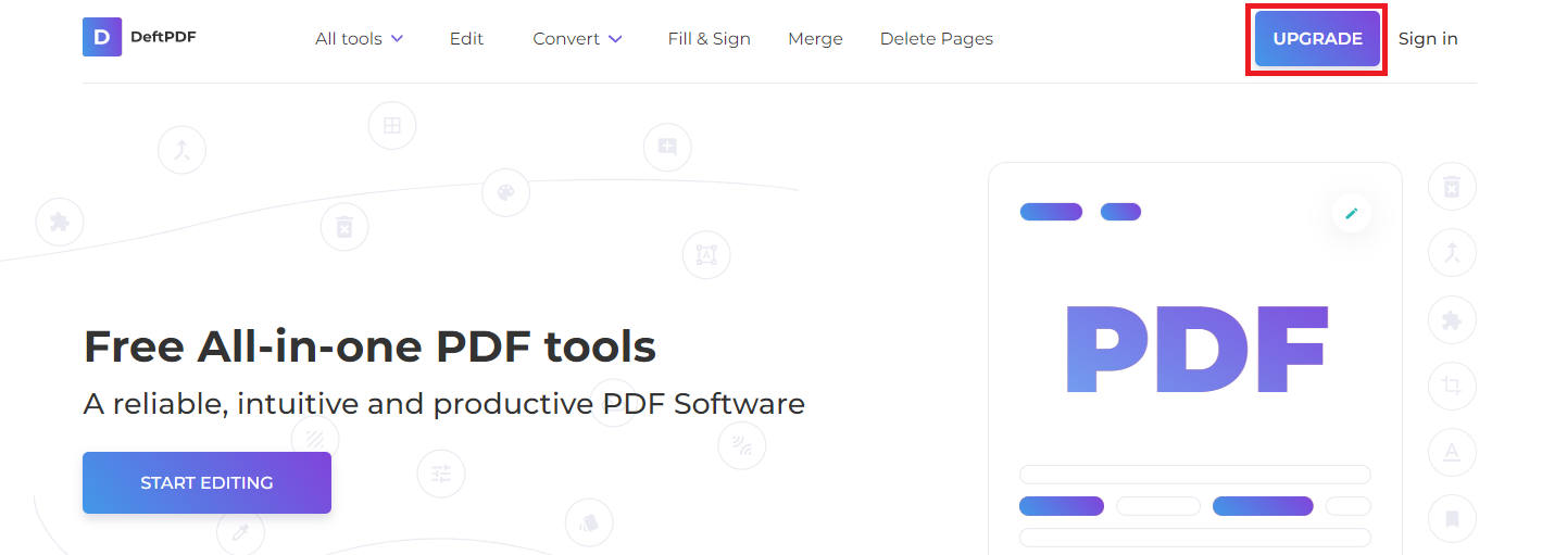 upgrade DeftPDF