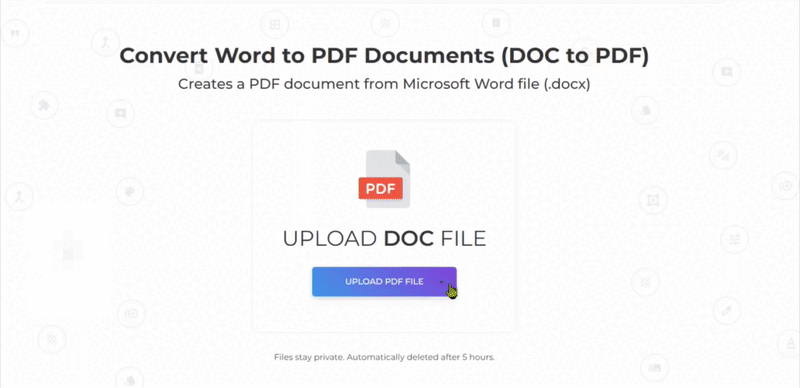 Convert Word to PDF with DeftPDF