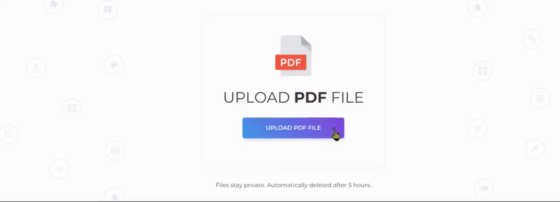 upload images to convert to PDF