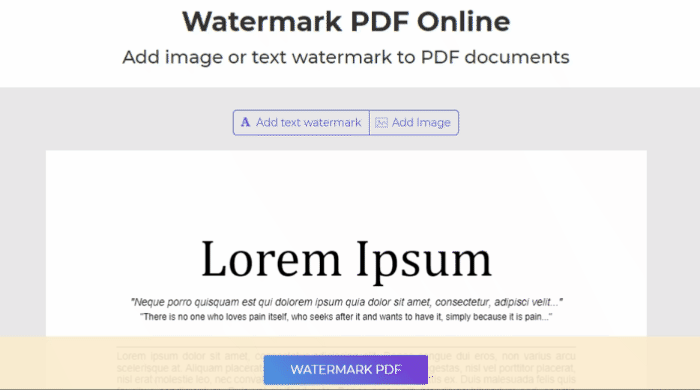 DeftPDF watermark tool