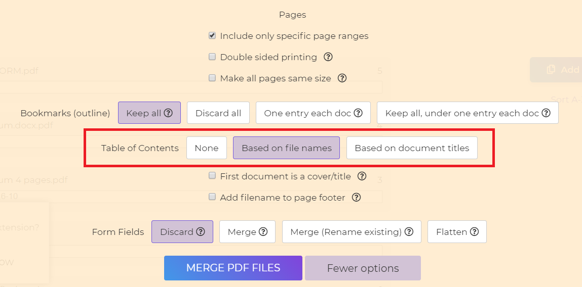 DeftPDF_instant table of contents