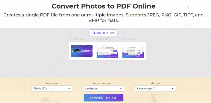 DeftPDF save download jpg to pdf