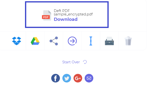 Deft PDF_ save online PDF encrypted files