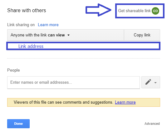 Defent PDF share PDF as a link with Google Drive