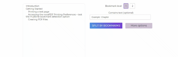 deftpdf split by bookmarks pdf
