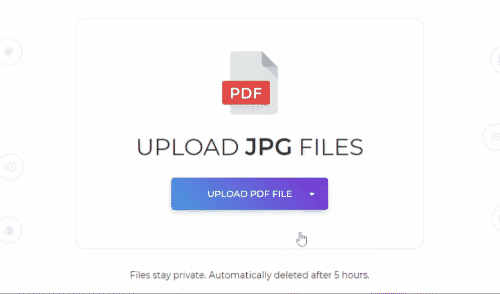 DeFTPDF upload PDF
