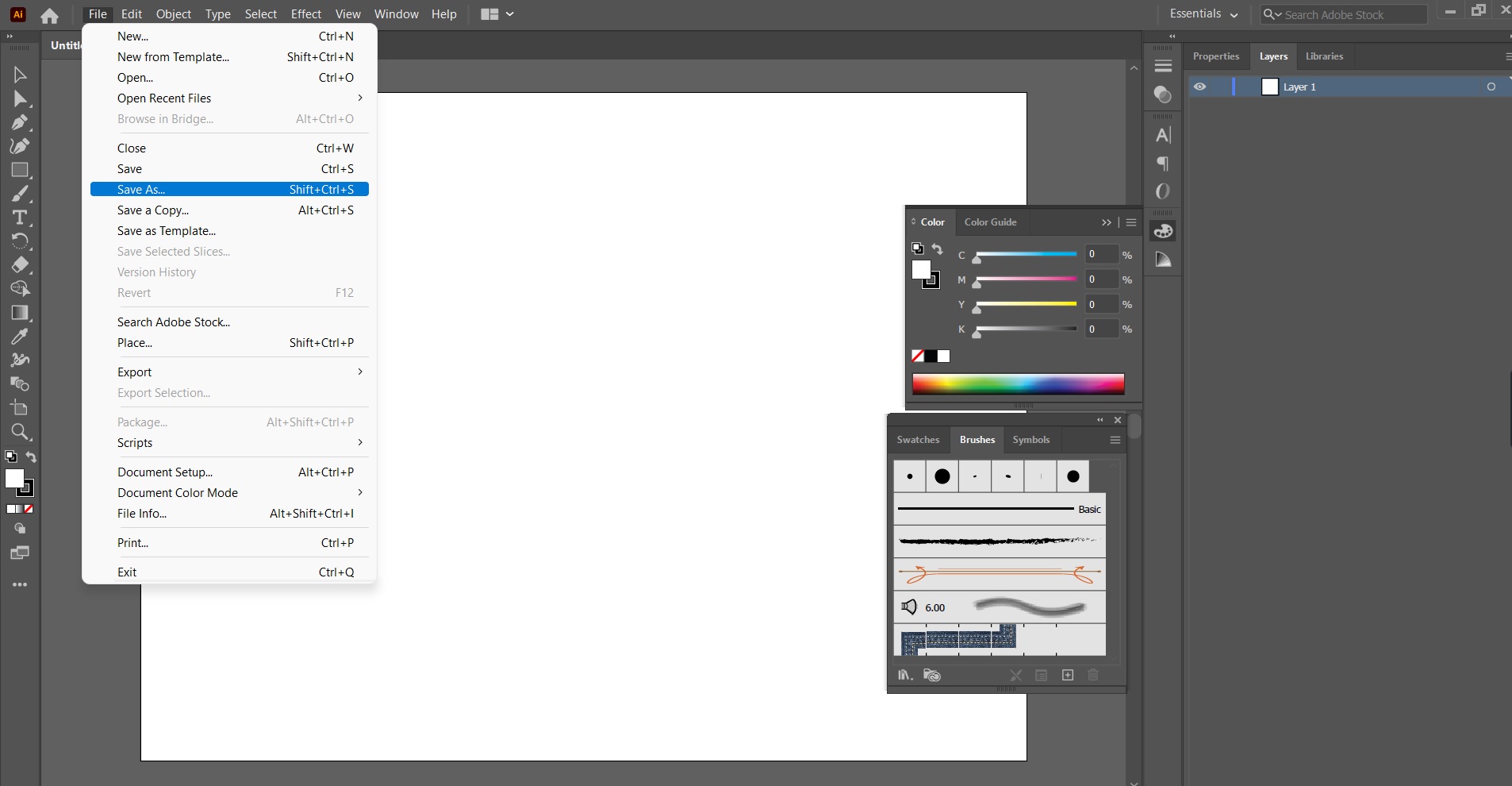 how to download an illustrator file as pdf