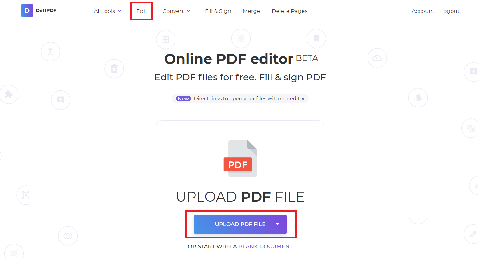 edit PDF online for free