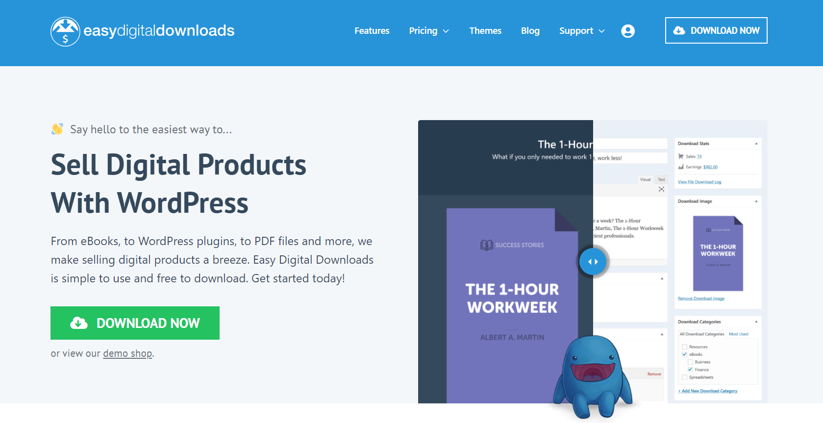 easy digital downloads plugin for wordpress