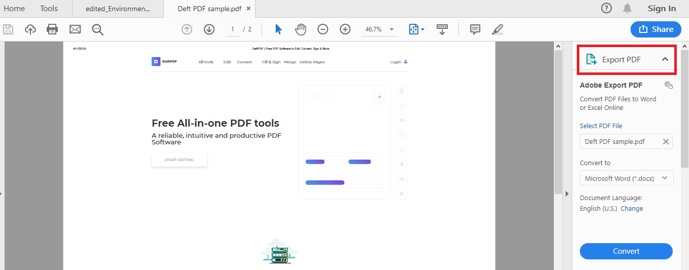 fdf converter to word