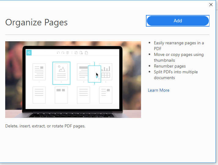 how to reorder pdf pages in adobe creative cloud for mac