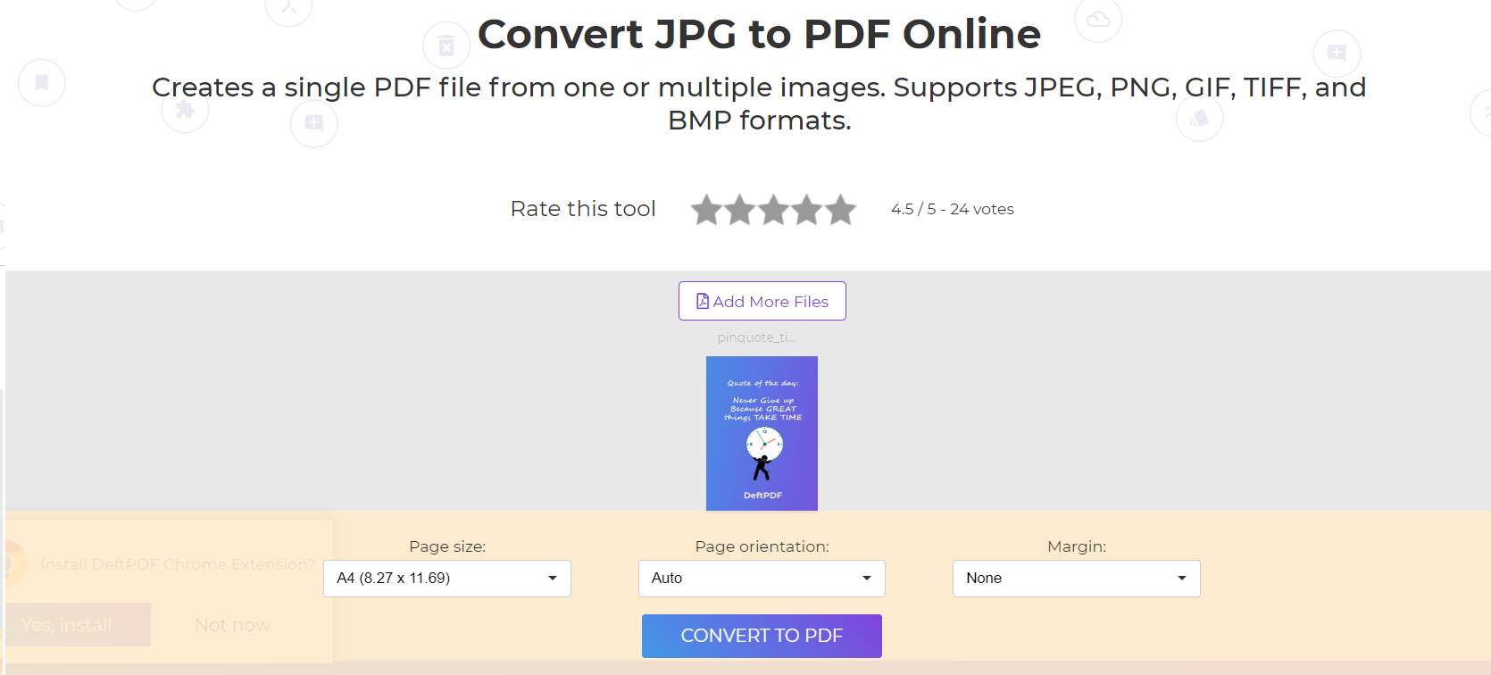 convert jpg to pdf