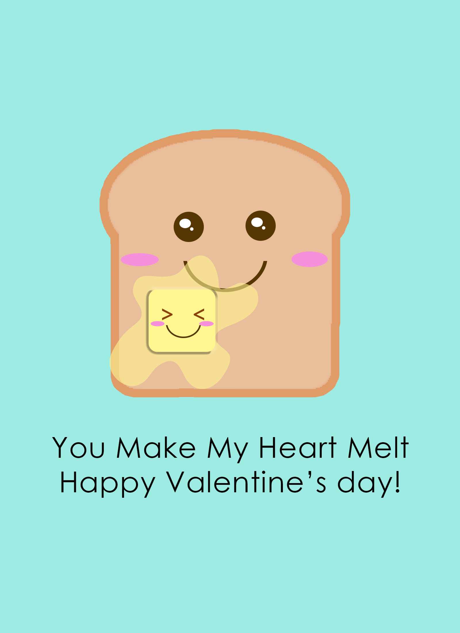 toast ecard for valentines