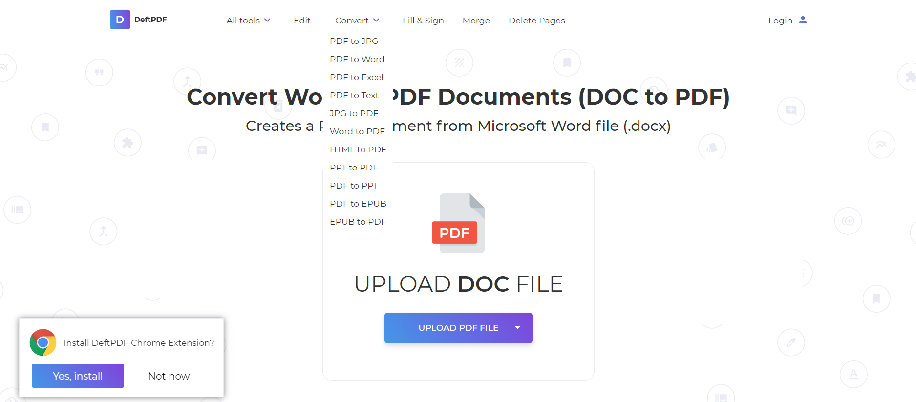 convert tools at DeftPDf