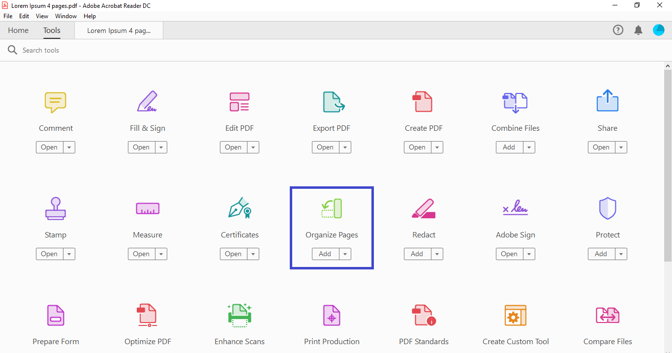 文件格式文件 versus adobe reorder tool