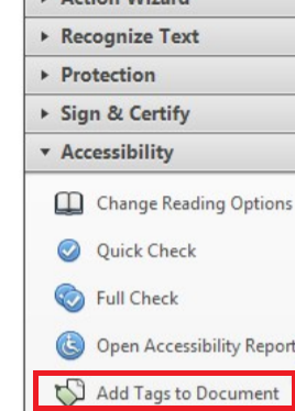 adding tags to a document using adobe acrobat
