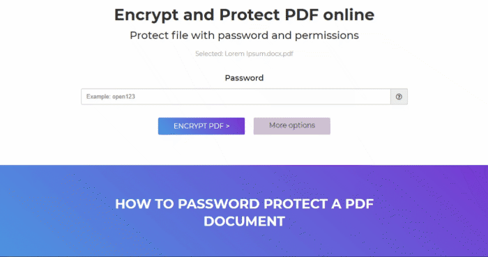 Deftpdf protect pdf file