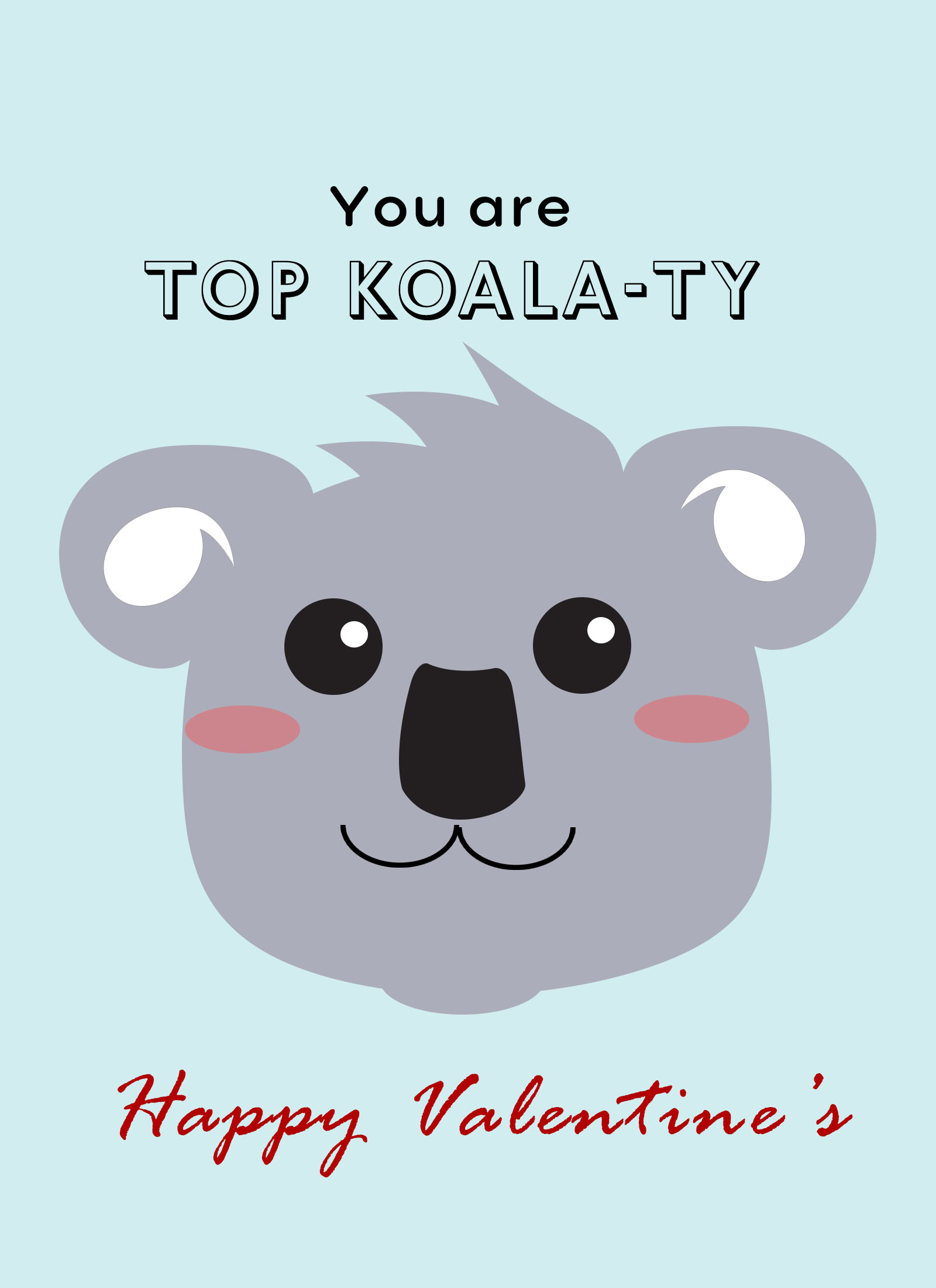 koala ecard for valentines