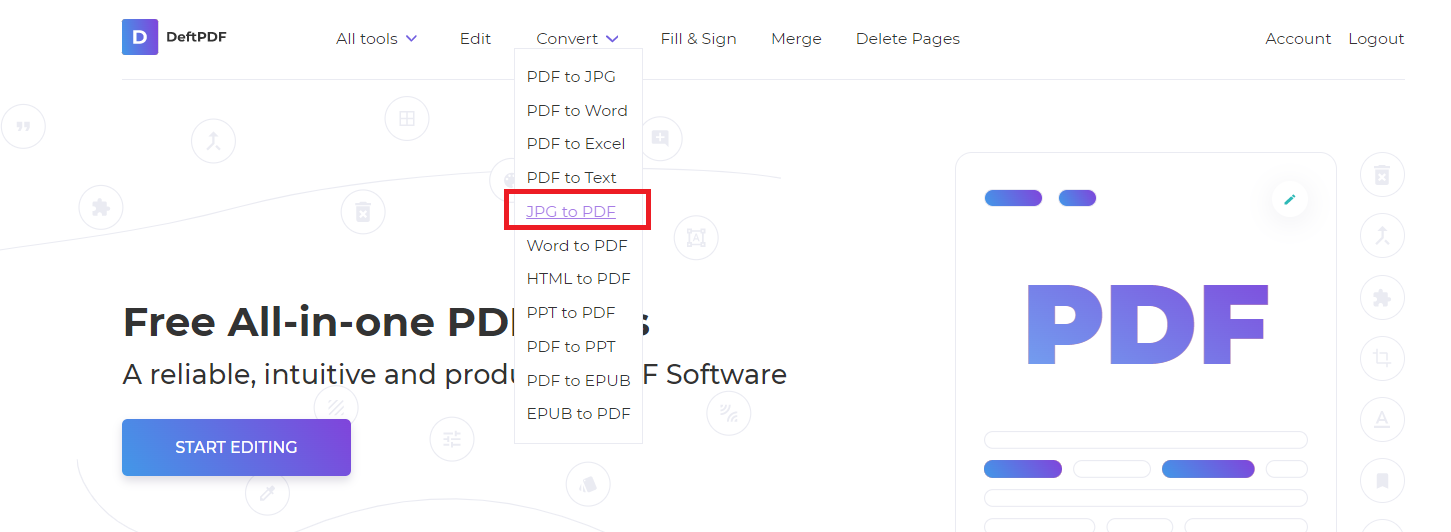 deftpdf converter tools