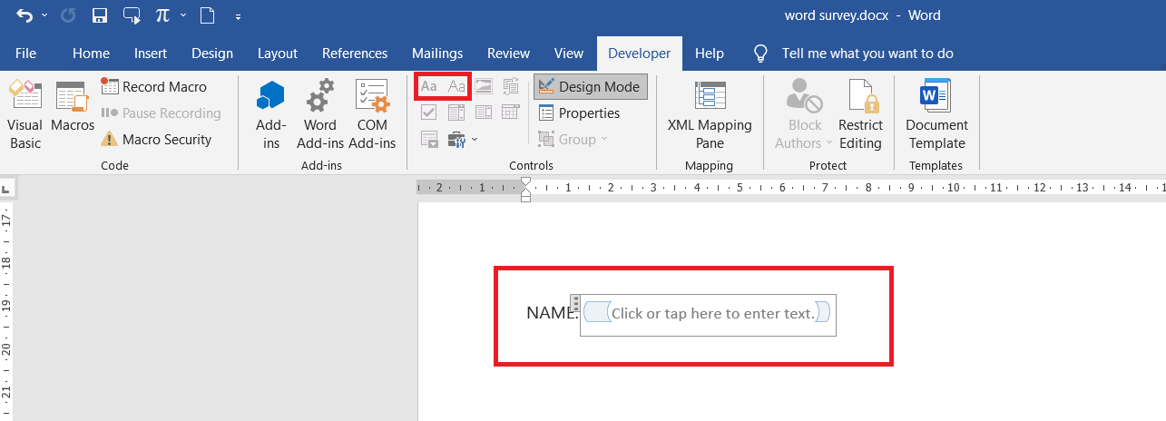 adding text box in word 