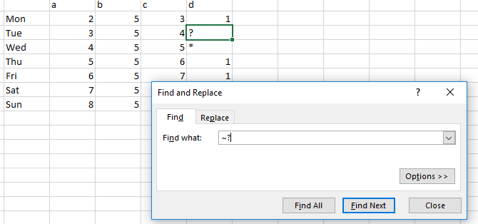 find question mark in excel deftpdf